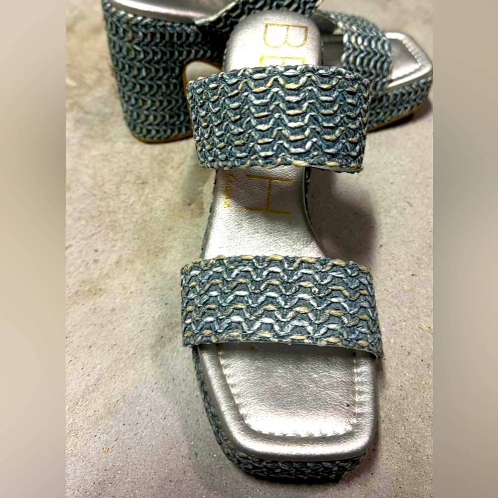 Beach by Matisse Blue Platform Sandals